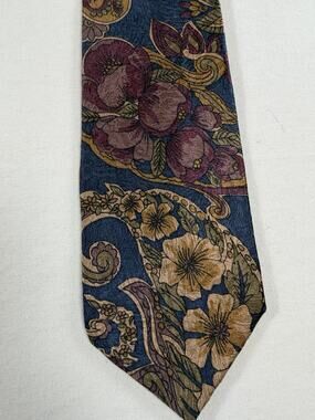 Daniele Rossi Navy Floral Men’s Necktie